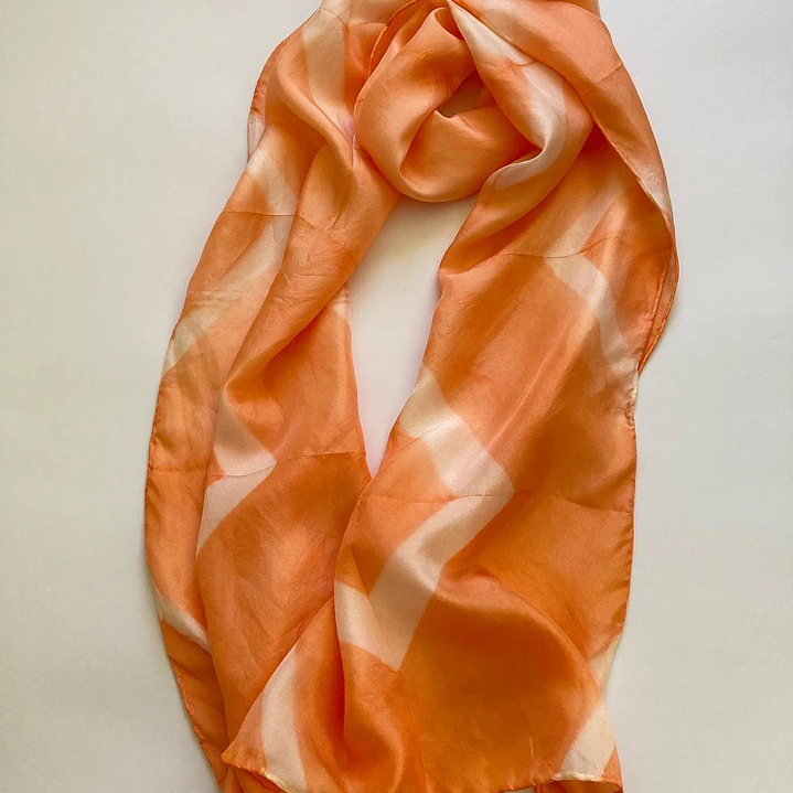 Pañuelo seda rombo damasco 1