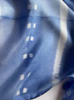 Pañuelo seda rayas azul - Miniatura 3
