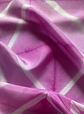 Pañuelo seda rombos rosa - Miniatura 4
