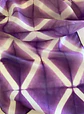 Pañuelo seda geometria  violeta - Miniatura 2