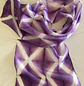 Pañuelo seda geometria  violeta - Miniatura 1