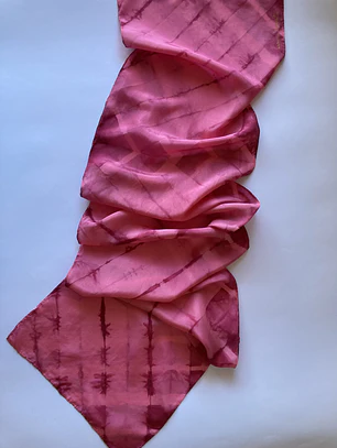 Pañuelo seda frambuesa