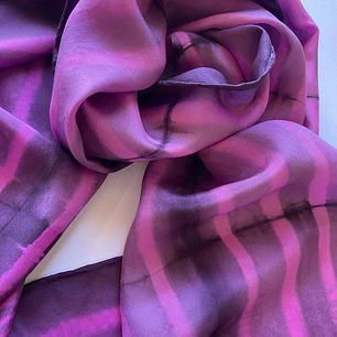 Pañuelo seda fucsia