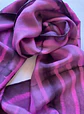 Pañuelo seda fucsia - Miniatura 1