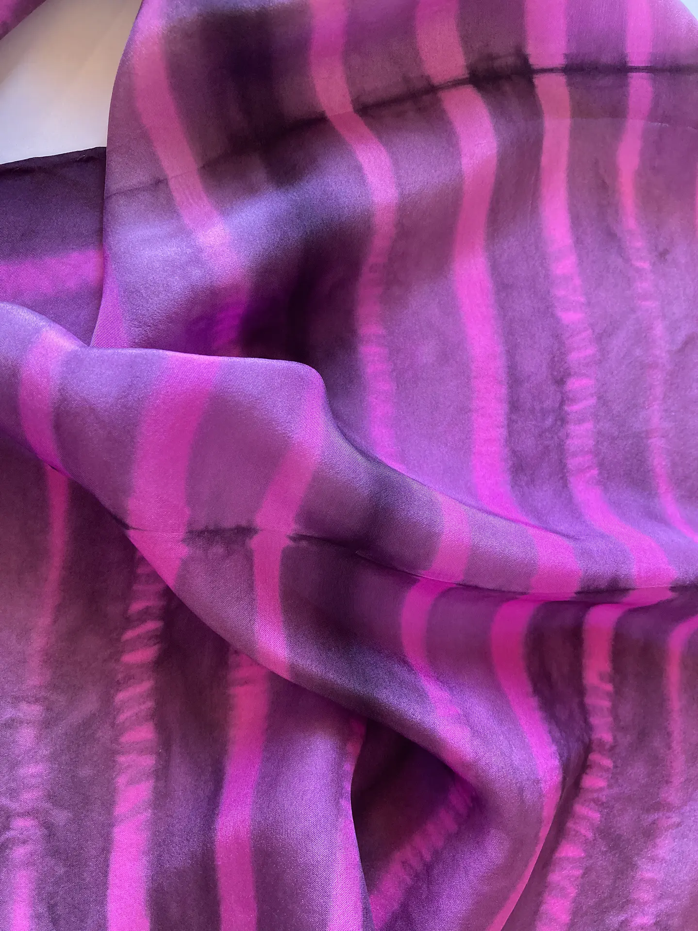 Pañuelo seda fucsia 5