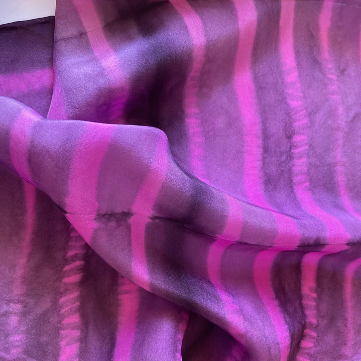 Pañuelo seda fucsia 5