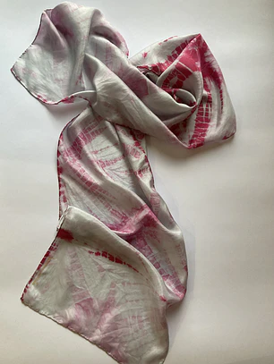 Pañuelo seda gris perla