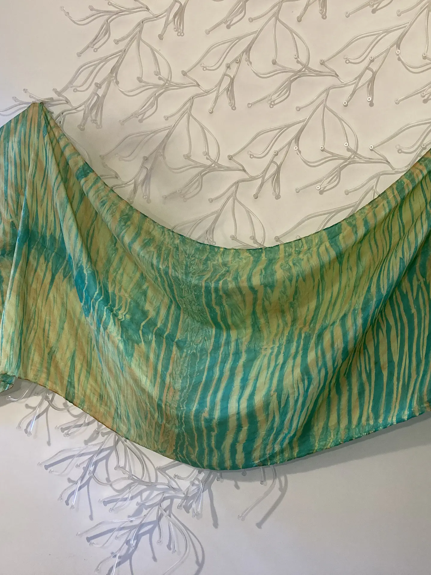 Pañuelo seda arashi verde 1