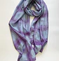 Pañuelo seda cuadros malva - Miniatura 1
