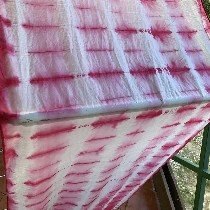 Pañuelo seda granate 1