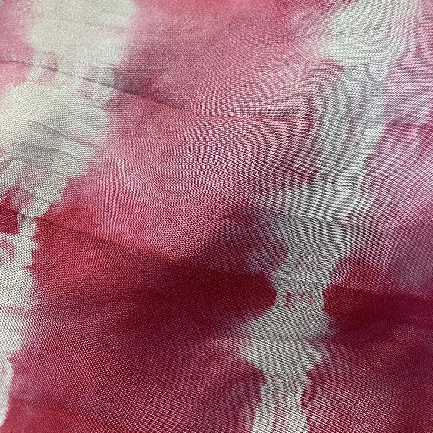 Pañuelo seda granate 3