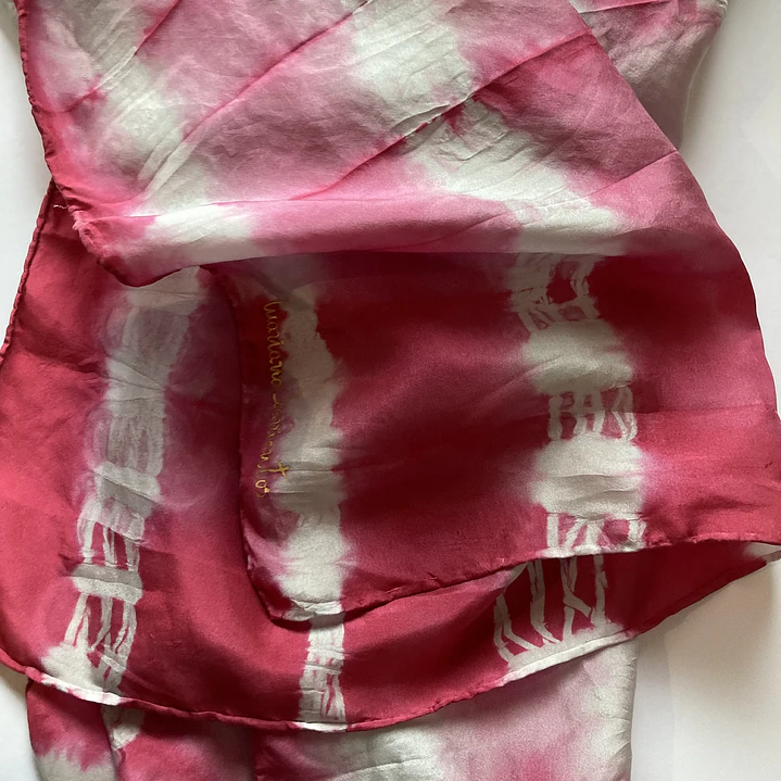 Pañuelo seda granate 4
