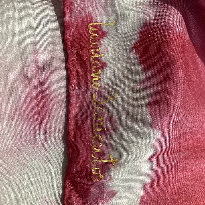 Pañuelo seda granate 5