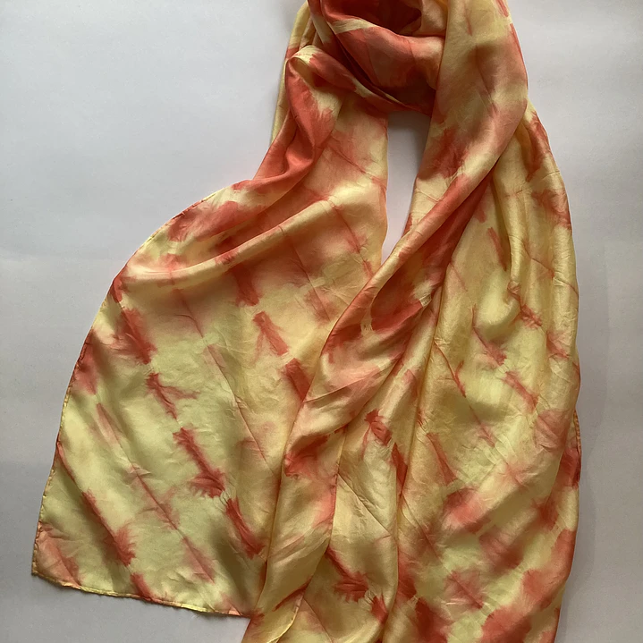 Pañuelo seda naranja 2