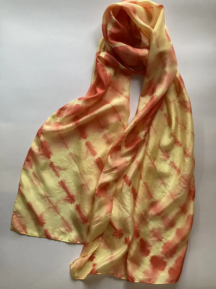 Pañuelo seda naranja 2
