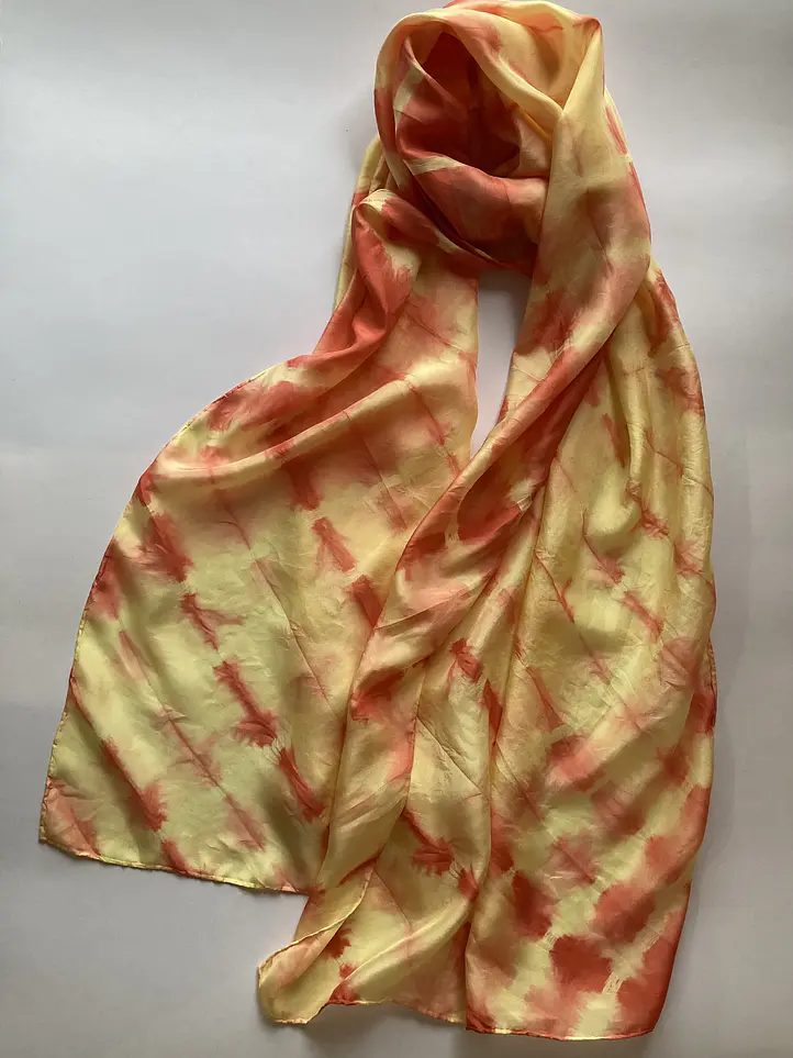 Pañuelo seda naranja 2