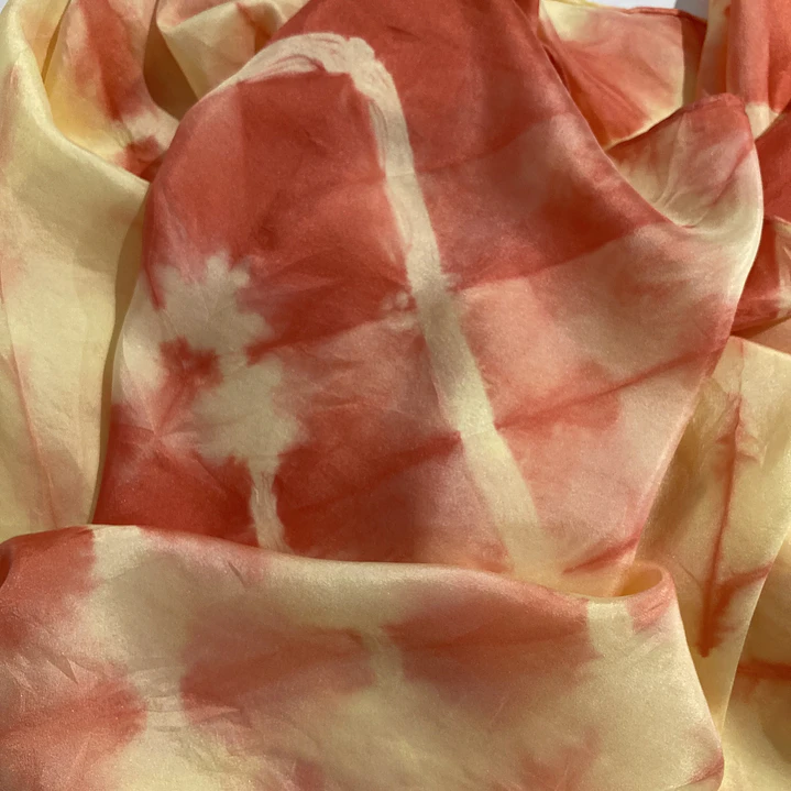 Pañuelo seda naranja 3