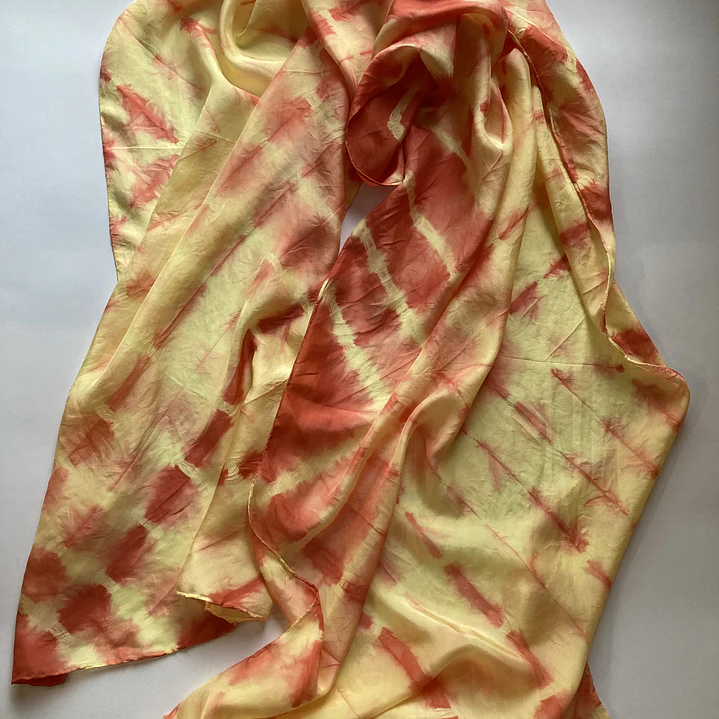 Pañuelo seda naranja 6