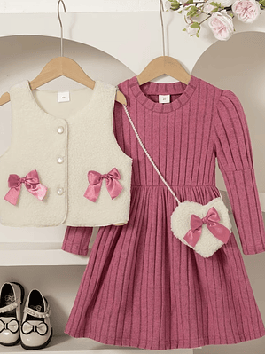 Conjunto Rosa 3 piezas