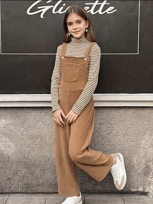 CONJUNTO CAMISERA MANGA LARGA + JARDINERA DE POLAR