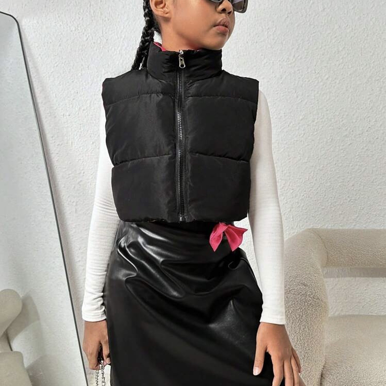 CONJUNTO CHAQUETA PUFF CON FALDA 2