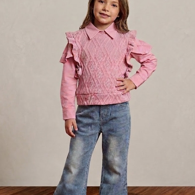 CONJUNTO SUÉTER + BLUSA + PANTALON 1