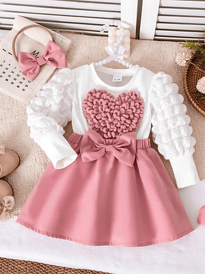 VESTIDO + DIADEMA PARA BEBE 