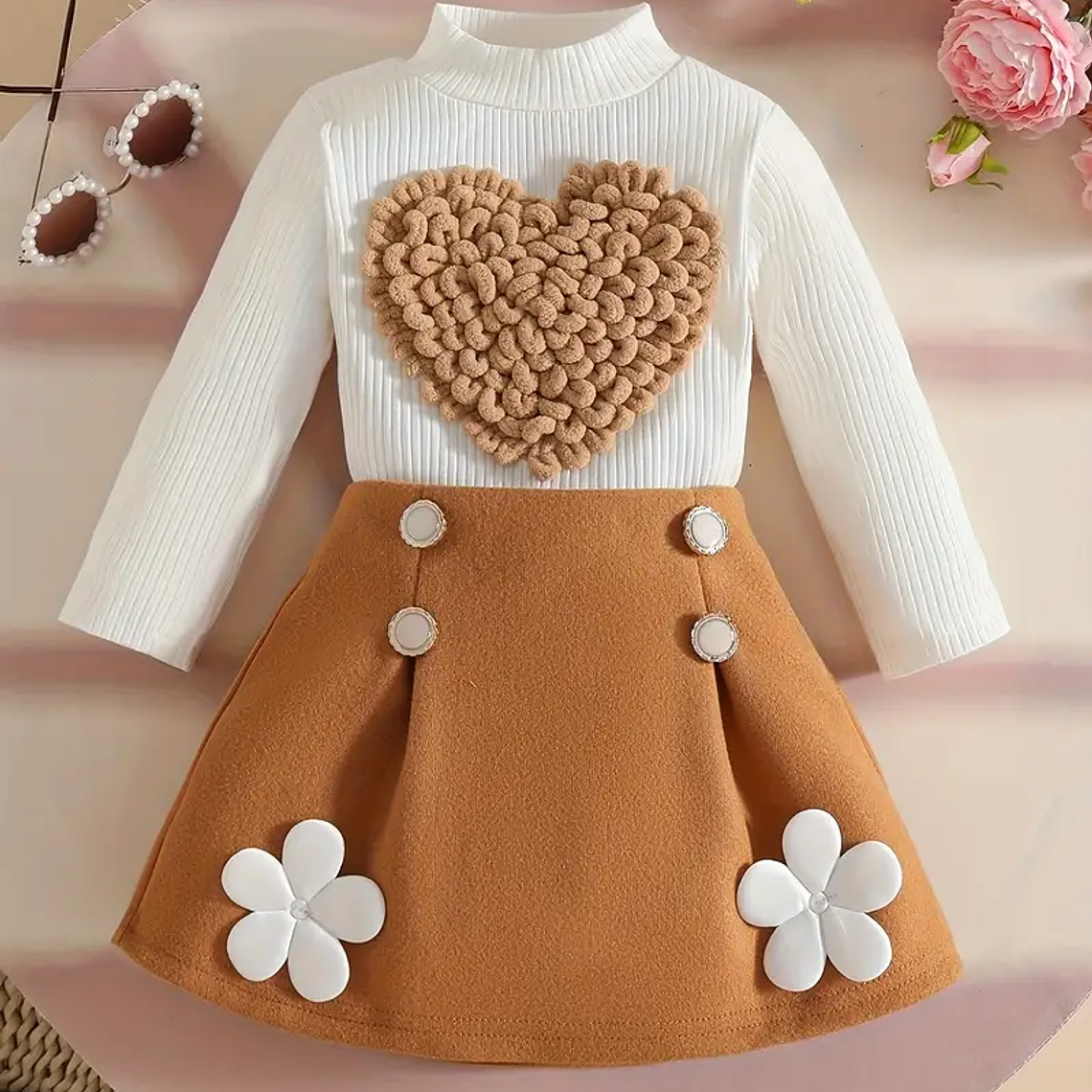 CONJUTO DE 2 PIEZAS CON APLICACION EN 3D  1