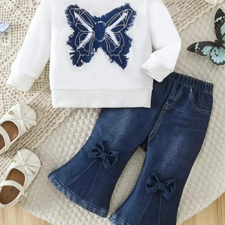 SUETER + CALZA ESTILO JEANS  2