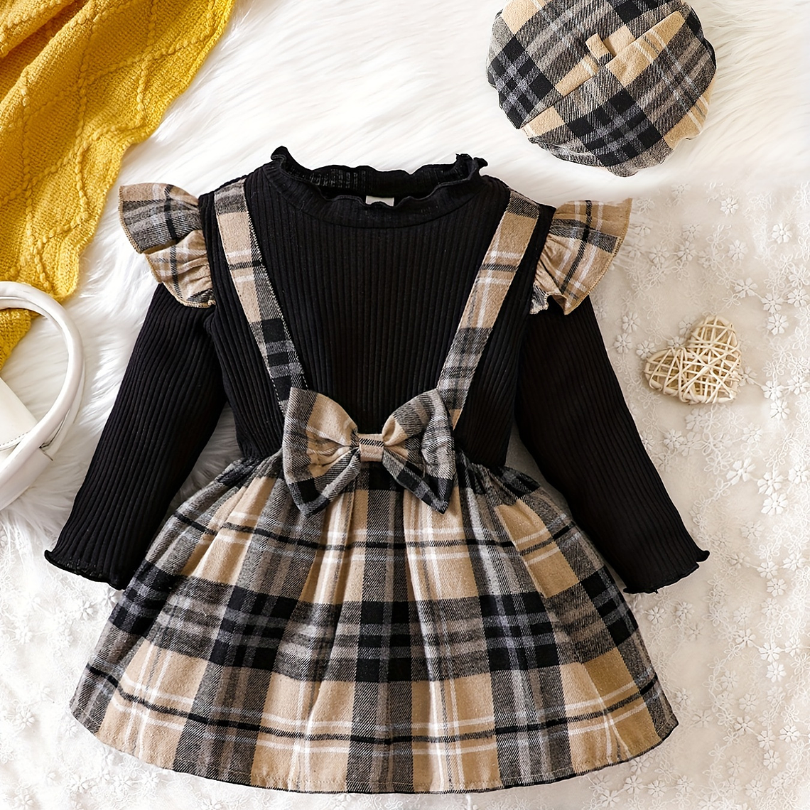 CONJUTO DE 2 PIEZAS CON ESTAMADO DE CUADROS  1