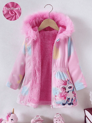 CHAQUETA CON POLAR UNICORNIO