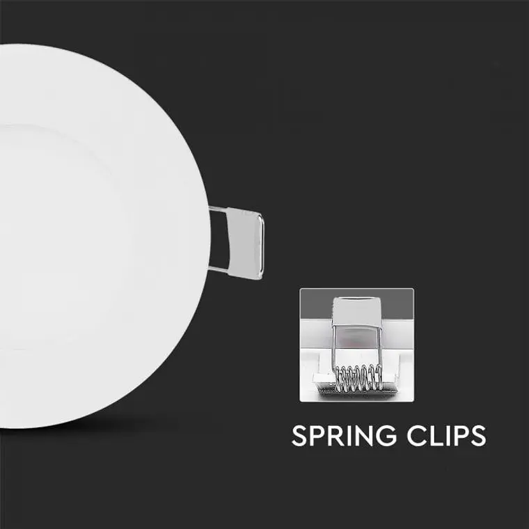 Downlight de encastrar redondo 3W c/EMC driver V-TAC 4