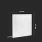 Painel LED quadrado de encastrar 40W 600X600mm V-TAC - Thumbnail 4