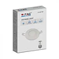 Downlight de encastrar redondo 3W c/EMC driver V-TAC - Thumbnail 7