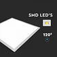 Painel LED quadrado de encastrar 40W 600X600mm V-TAC - Thumbnail 5