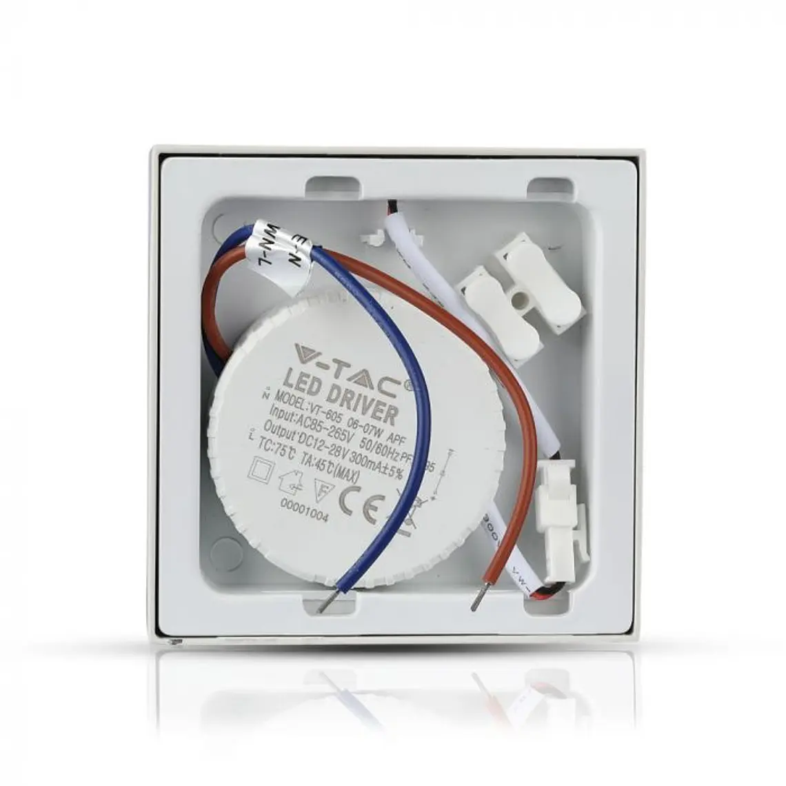 Downlight LED saliente quadrado 6W 4500K 90X90mm V-TAC 4