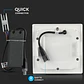 Downlight LED de encastrar quadrado c/chip Samsung 12W 4000K V-TAC - Thumbnail 5