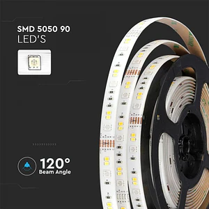 Kit de Fita LED 15W/M RGB+3IN1 EU PLUG V-TAC
