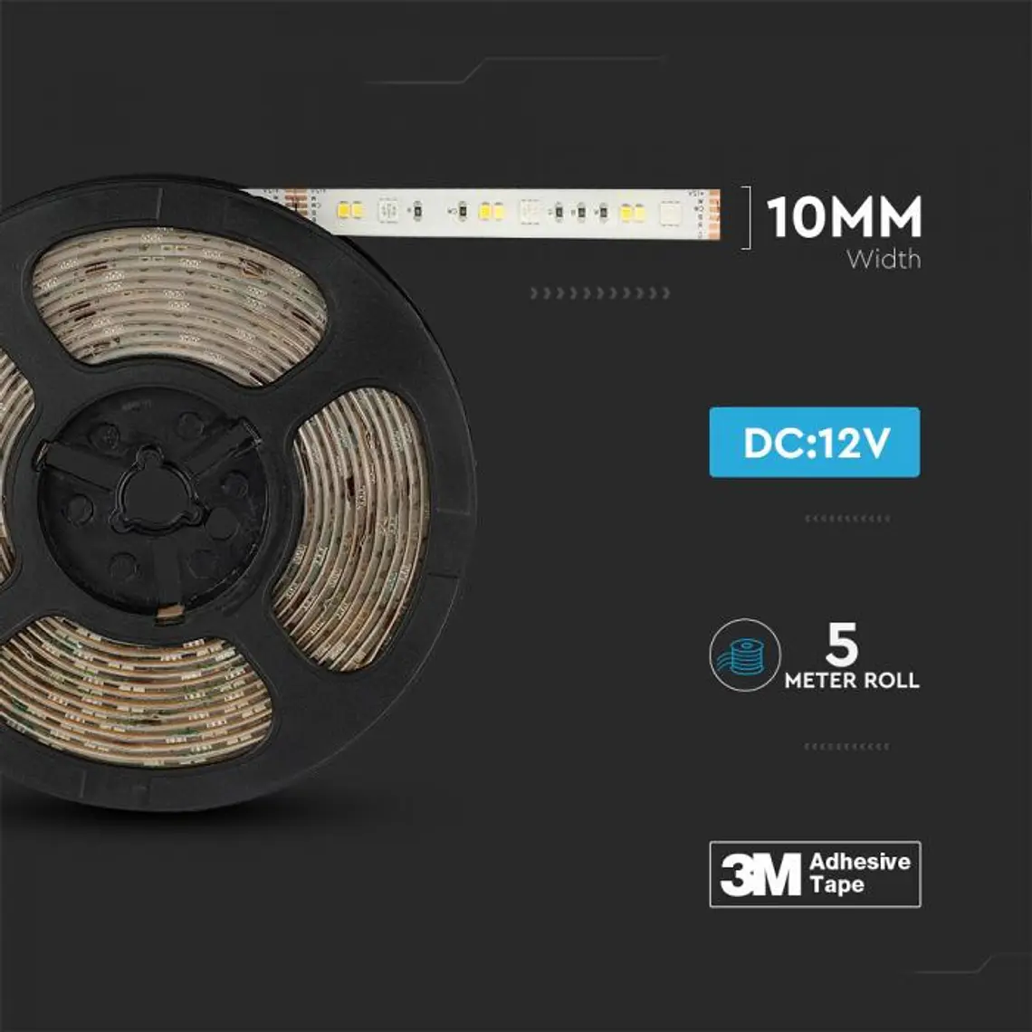 Kit de Fita LED 4W/M RGB+3IN1 EU PLUG V-TAC 6