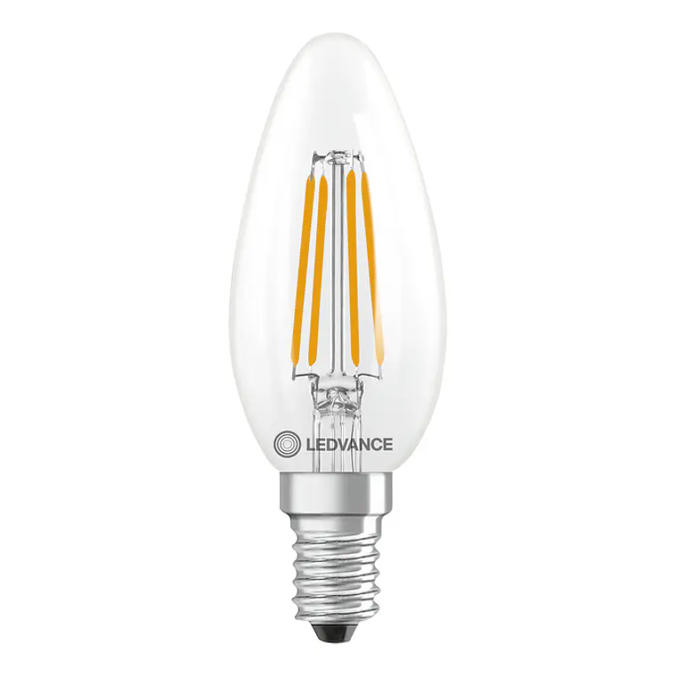 Lâmpada LED Classic B 40 Filament DIM P 3.4W 827 E14 Clear Ledvance 2
