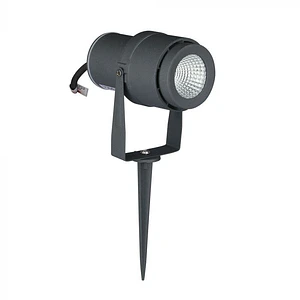 Projetor estaca p/jardim LED 12W 3000K IP65 Corpo Cinza V-TAC