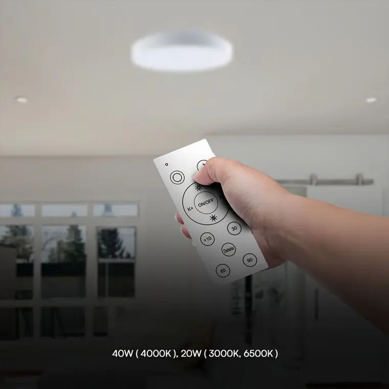 Downlight saliente redondo LED 20W/40W DIM c/controlo remoto V-TAC 3
