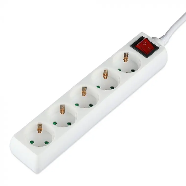 Extensão de 5 vias c/interruptor 3G1.5mm² X 1.5m IP44 V-TAC 2