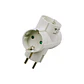 Adaptador de 2 vias c/contacto de terra 10/16A 250V V-TAC - Thumbnail 2