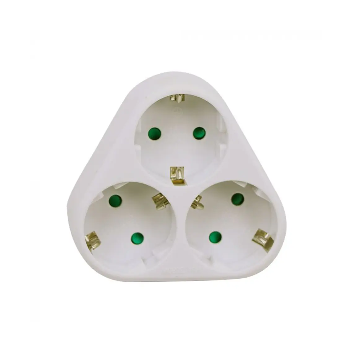 Adaptador de 3 vias c/contacto de terra 10/16A 250V V-TAC 2