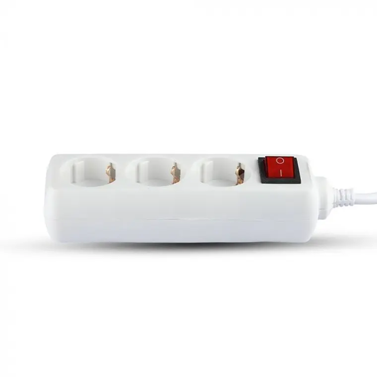 Extensão de 3 vias c/interruptor 3G1.5mm² X 1.5m V-TAC 4