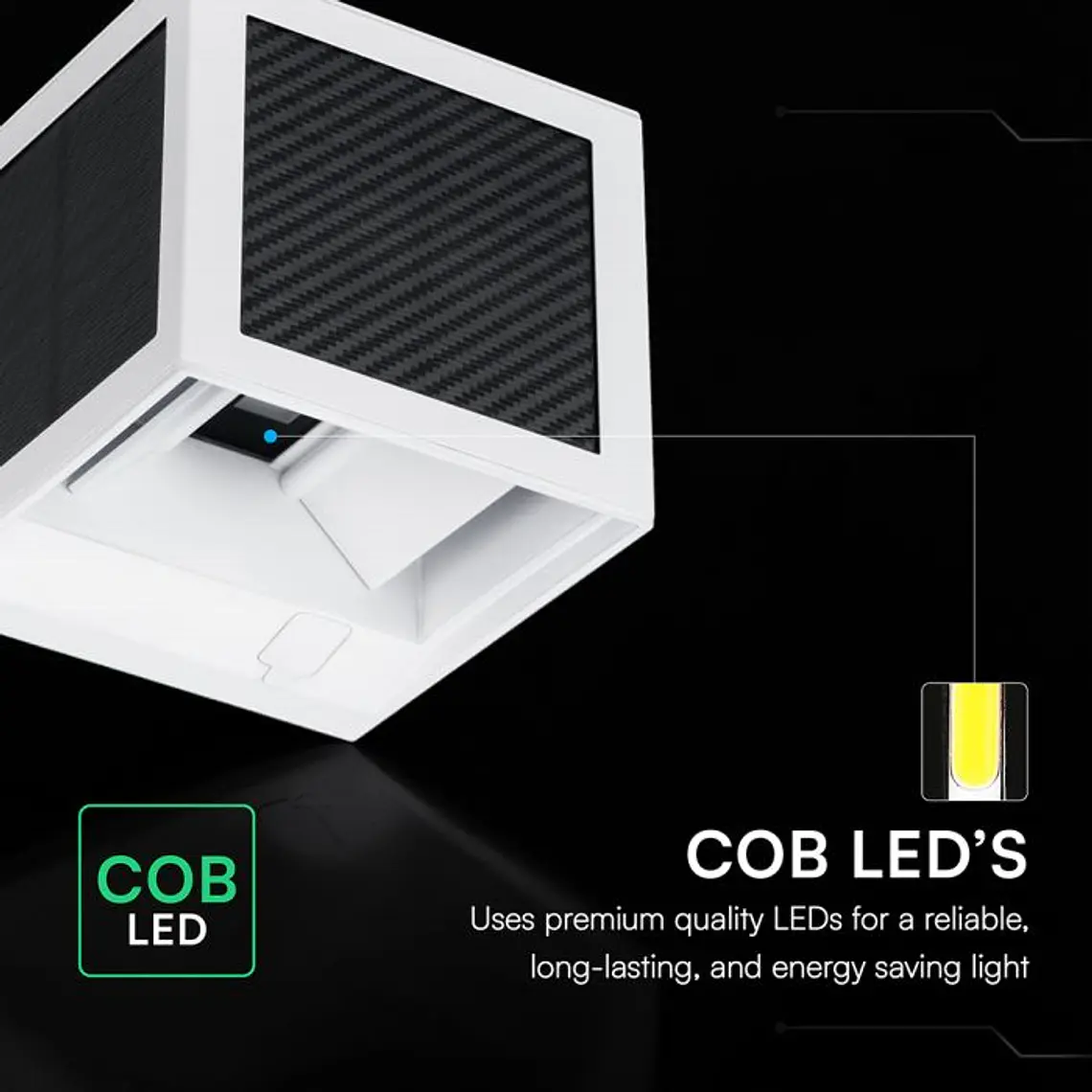 Aplique de parede solar LED 9W c/sensor PIR 3IN1 IP65 Branco V-TAC 3