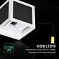 Aplique de parede solar LED 9W c/sensor PIR 3IN1 IP65 Branco V-TAC - Thumbnail 3