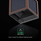 Aplique de parede solar LED 9W c/sensor PIR 3IN1 Castanho IP65 V-TAC - Thumbnail 3