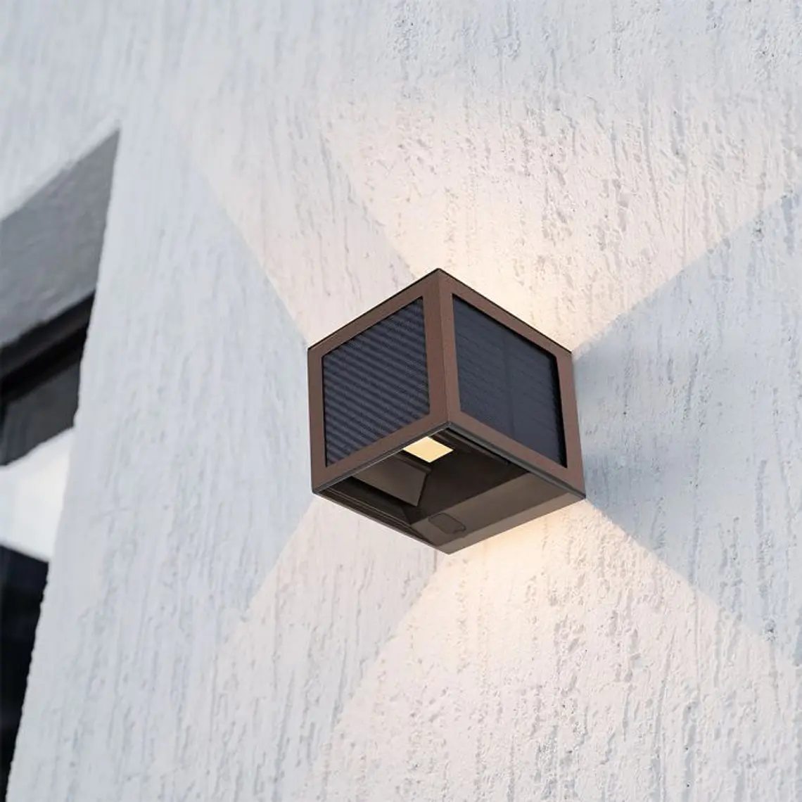 Aplique de parede solar LED 9W c/sensor PIR 3IN1 Castanho IP65 V-TAC 6